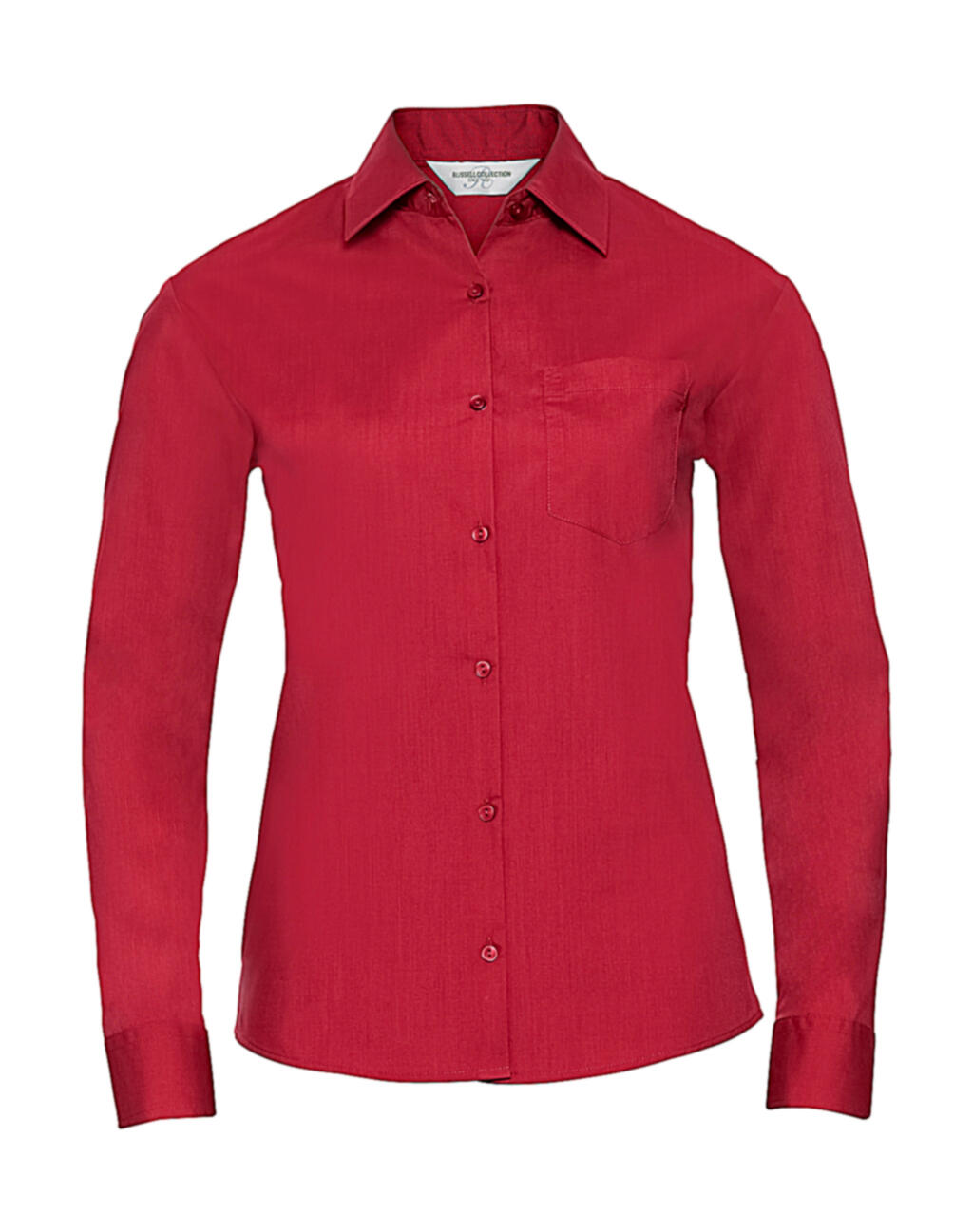 Camisa popelin manga larga Classic Red