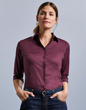 Russell Europe Camisa ajustada manga 3/4