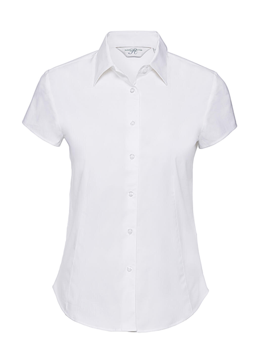 Camisa ajustada manga corta White