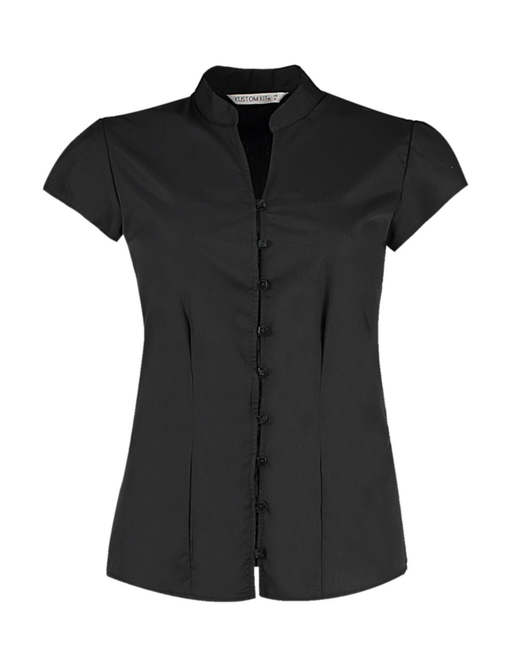 Camisa Continental cuello mandarín Black