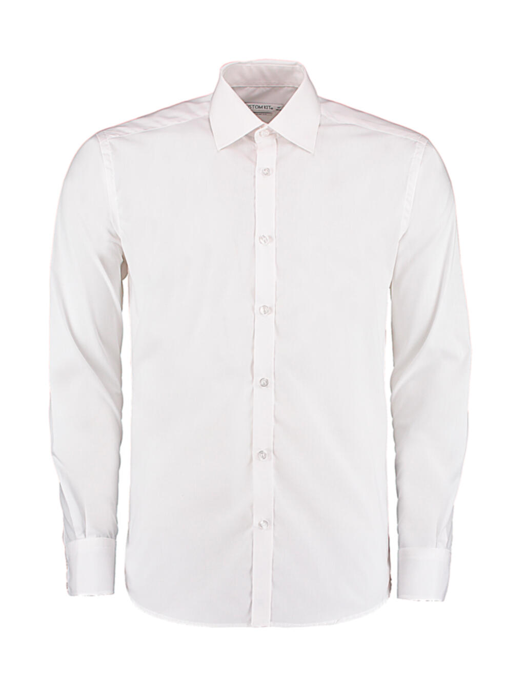 Camisa entallada manga larga White