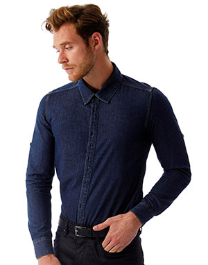B & C Camisa Vision manga larga DNM hombre
