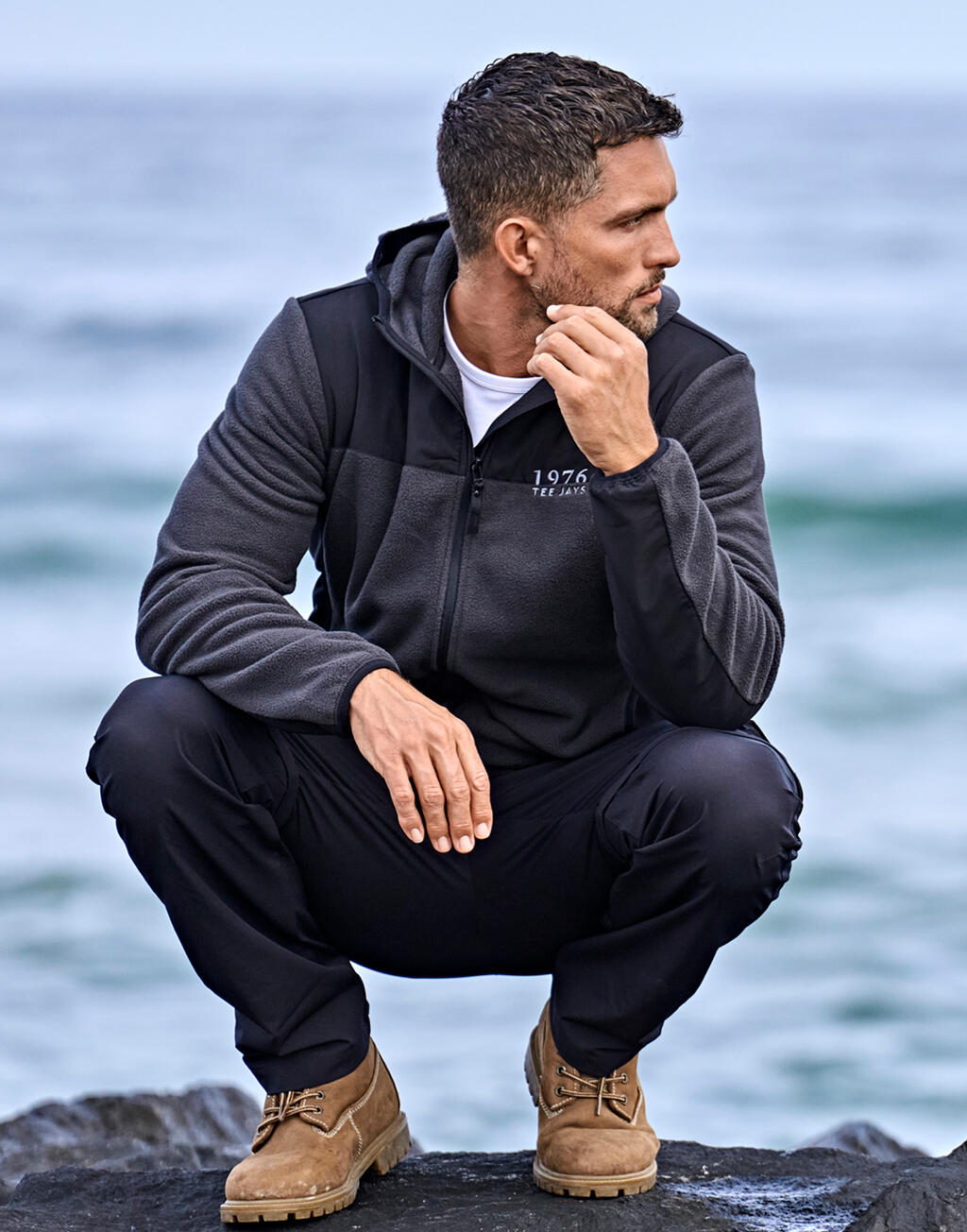  Tee Jays Forro polar con capucha Mountainotro