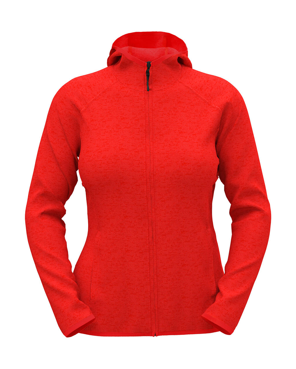 Chaqueta Polar con Capucha Lux para Mujer Scarlet Red Heather