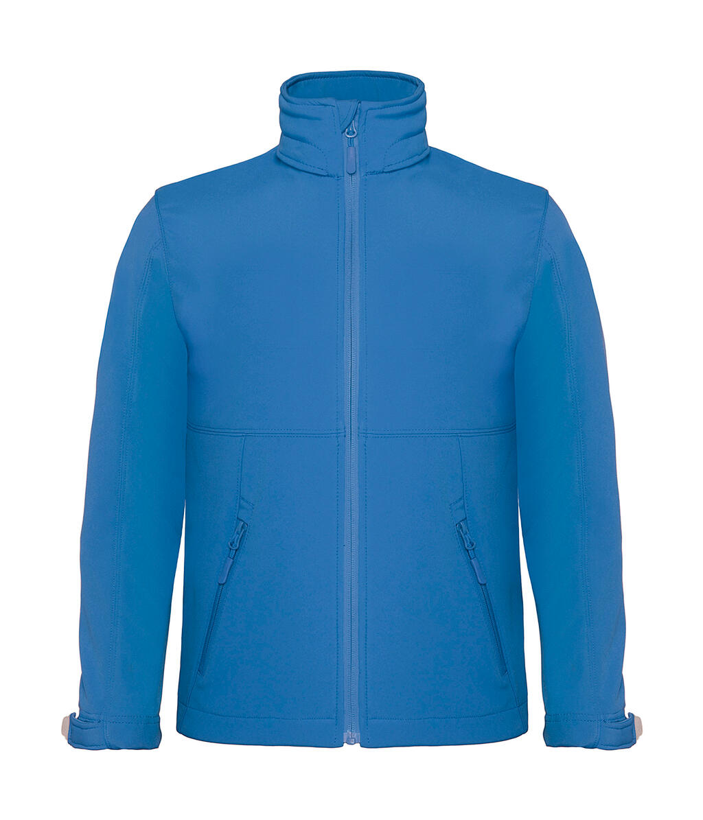 Capucha manga montada niño Hooded Softshell/kids Azur Blue