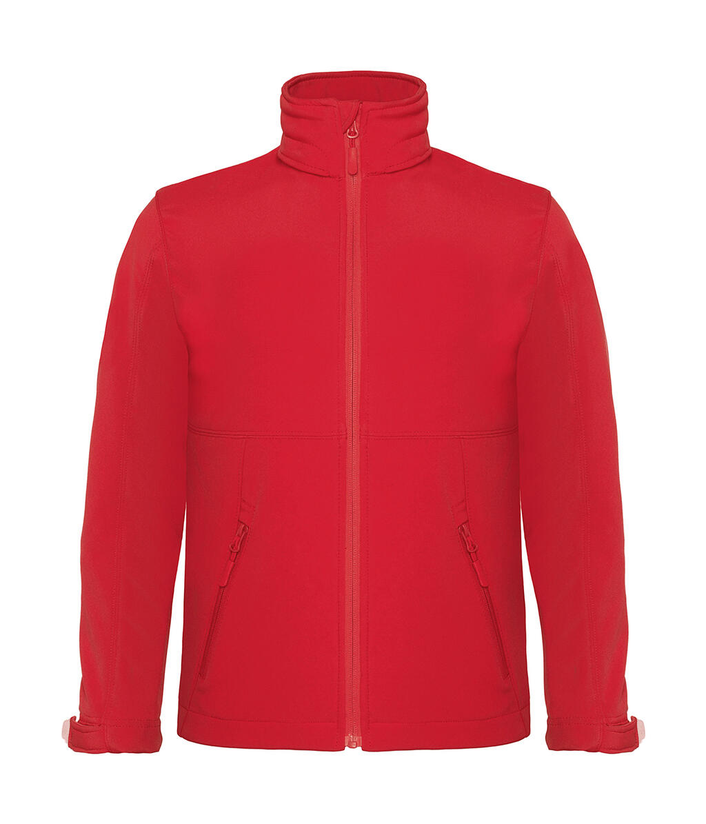 Capucha manga montada niño Hooded Softshell/kids Red