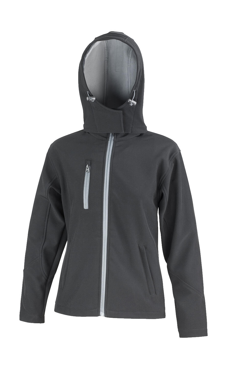 Softshell con capucha Tx mujer Black/Grey