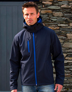 Result Softshell con capucha Tx hombre