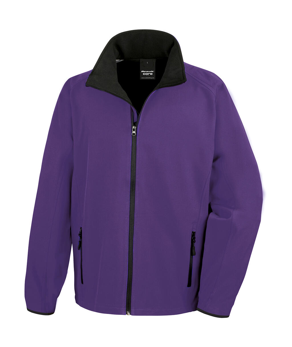 Chaqueta Softshell Printable hombre Purple/Black