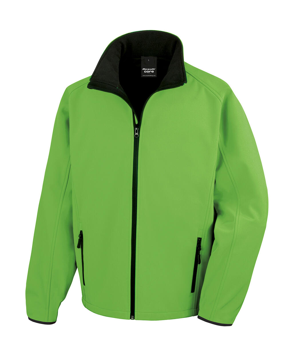 Chaqueta Softshell Printable hombre Vivid Green/Black