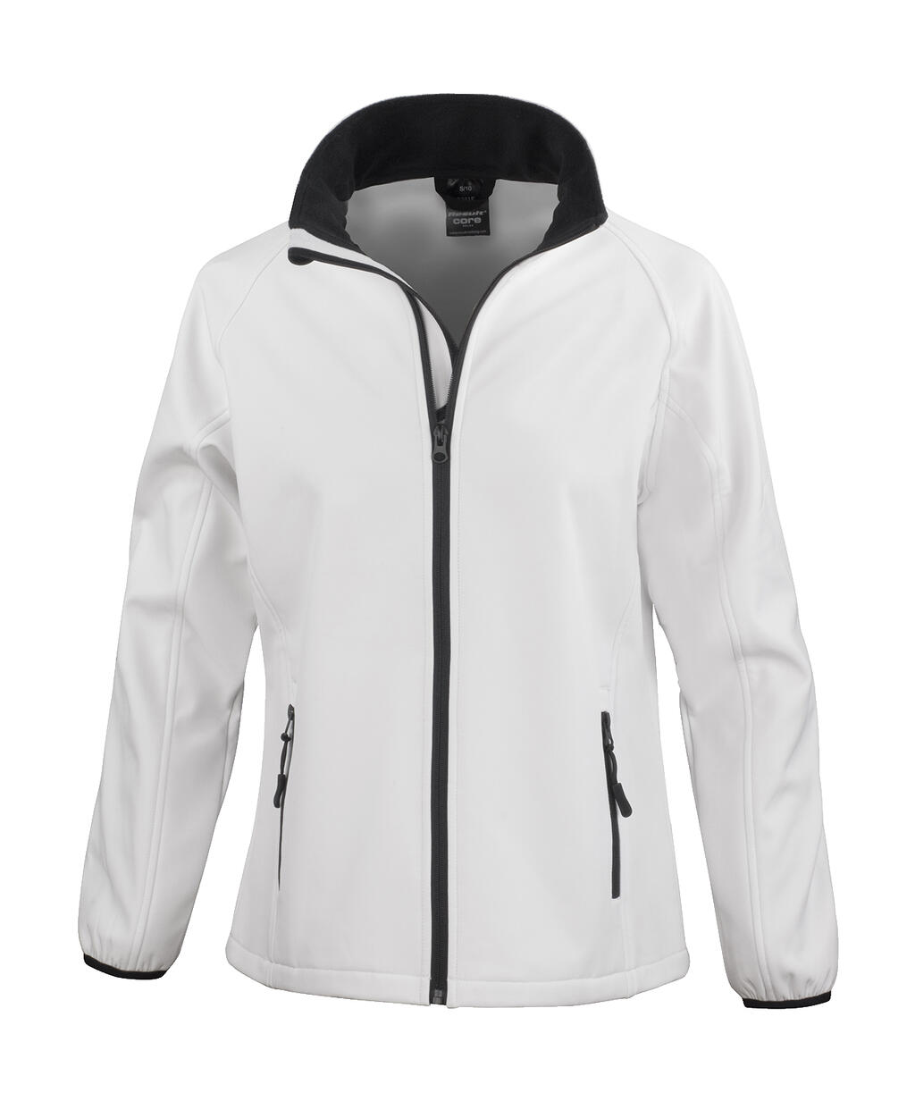 Chaqueta Softshell Printable mujer White/Black