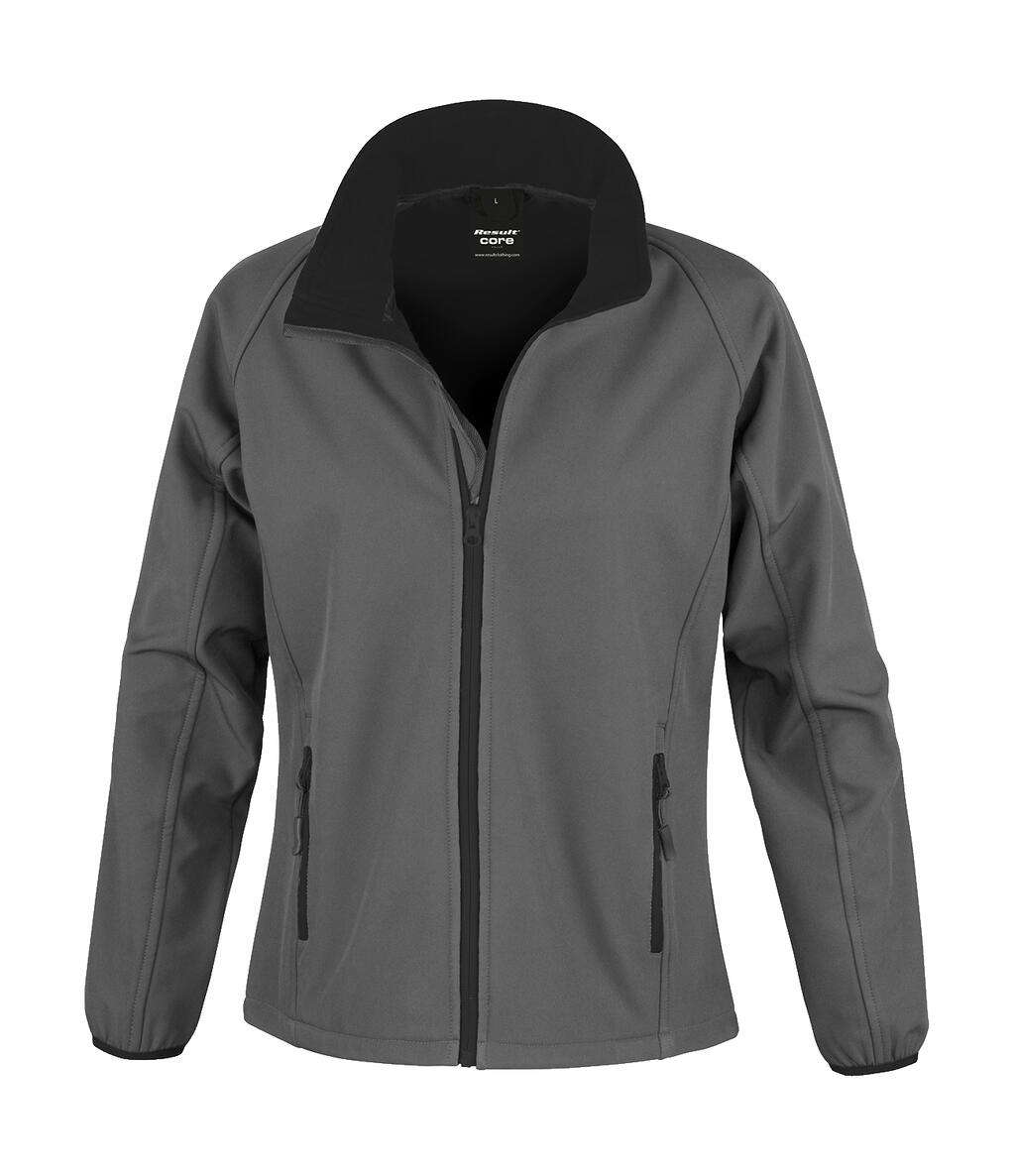 Chaqueta Softshell Printable mujer Charcoal/Black