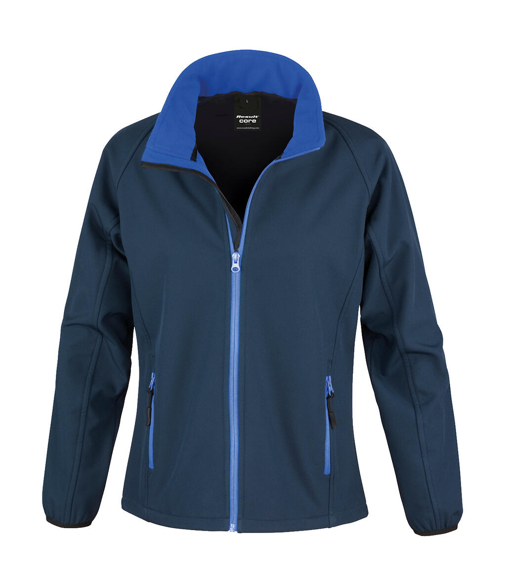 Chaqueta Softshell Printable mujer Navy/Royal
