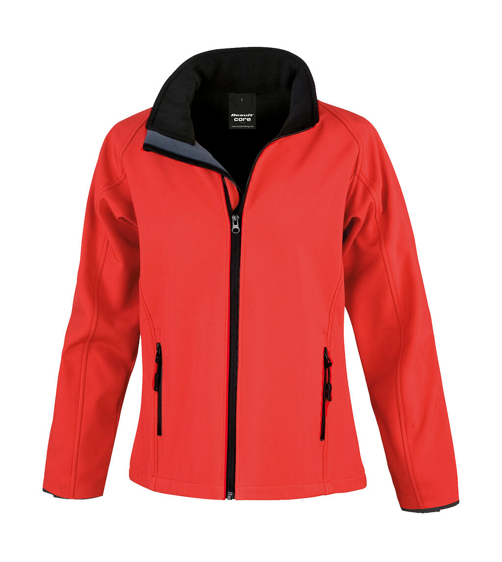 Chaqueta Softshell Printable mujer Red/Black