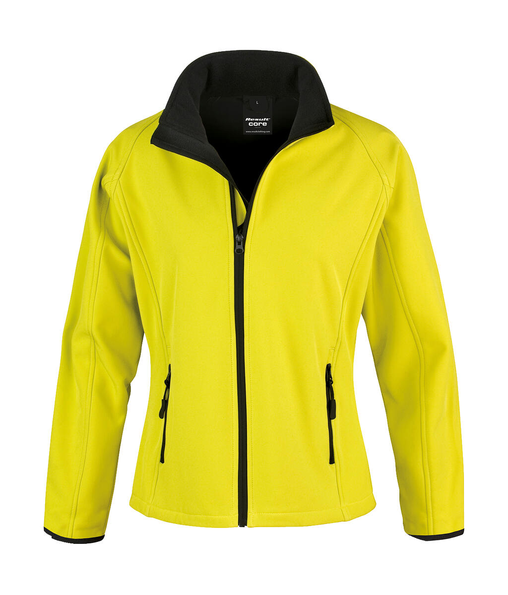 Chaqueta Softshell Printable mujer Yellow/Black
