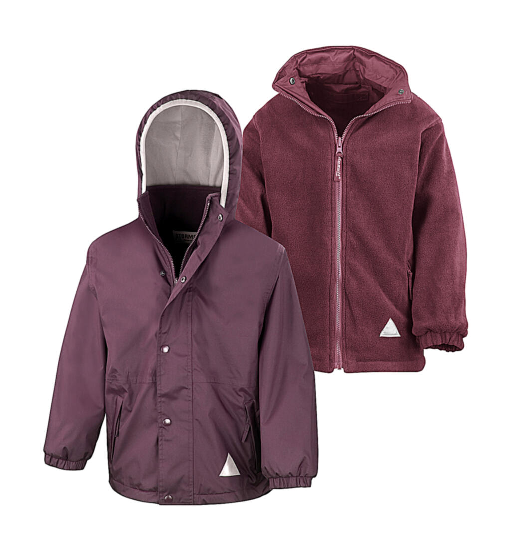 Abrigo Reciclado Stormdri 4000 Junior Burgundy/Burgundy