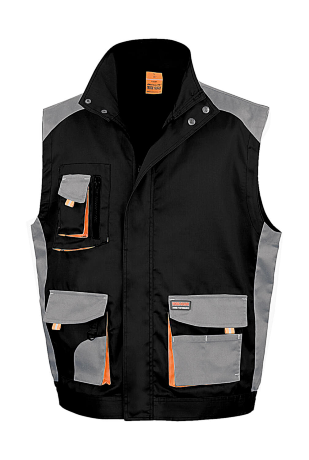 Chaleco Lite Black/Grey/Orange