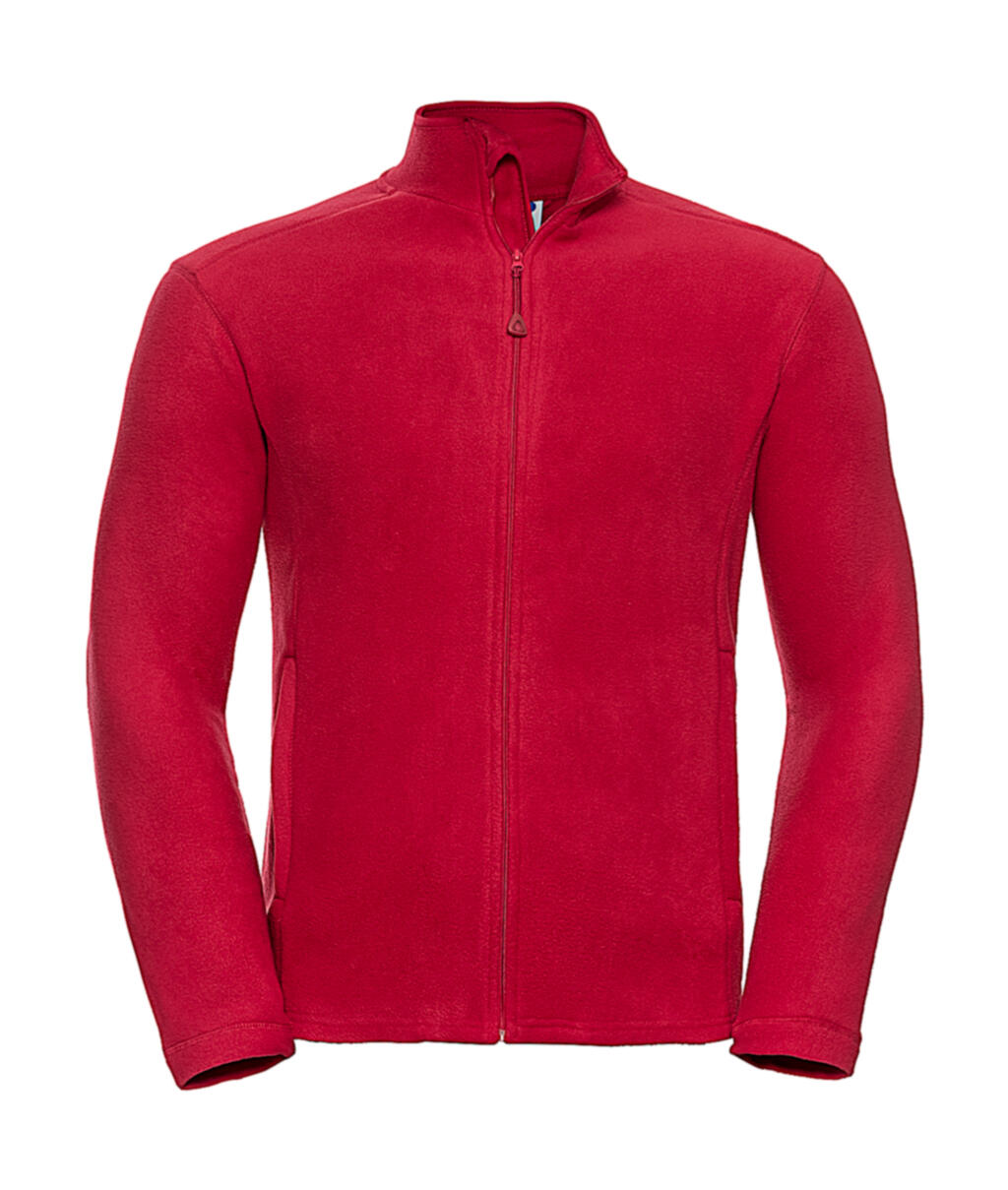 Micropolar cremallera entera hombre Classic Red
