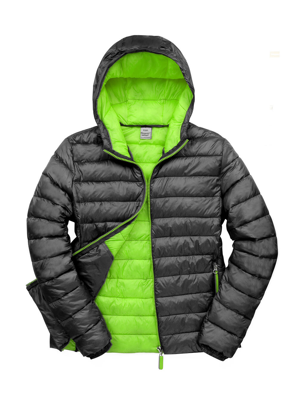Chaqueta con capucha Snow Bird hombre Black/Lime