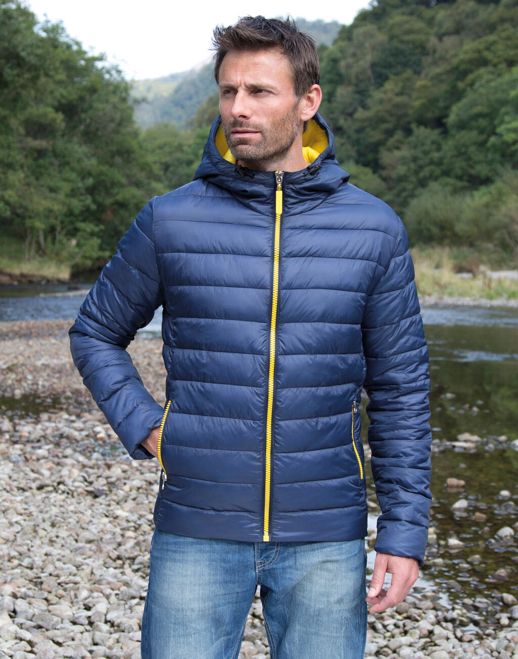 Chaqueta con capucha Snow Bird hombre