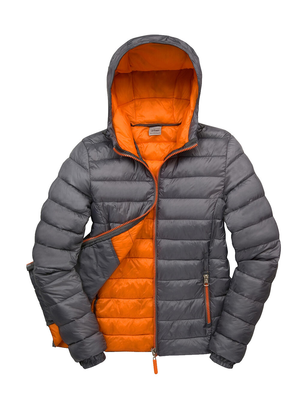 Chaqueta con capucha Snow Bird mujer Grey/Orange