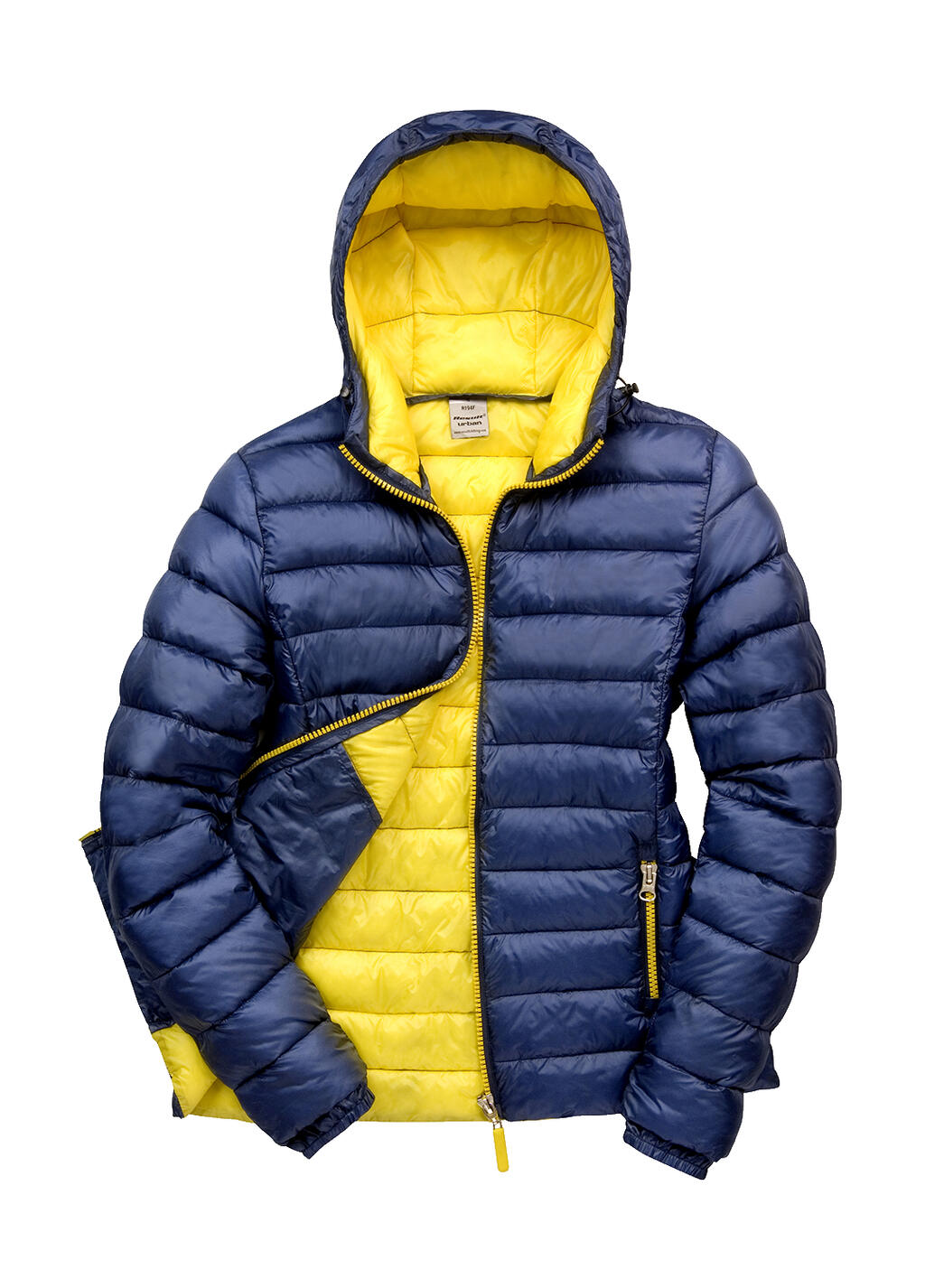 Chaqueta con capucha Snow Bird mujer Navy/Yellow
