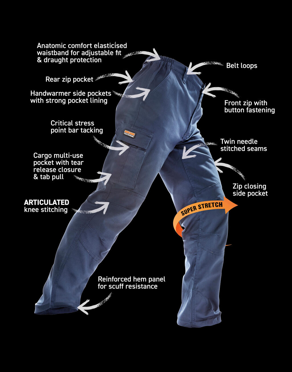  Result Pantalón ajustado Work Guard (normal)otro