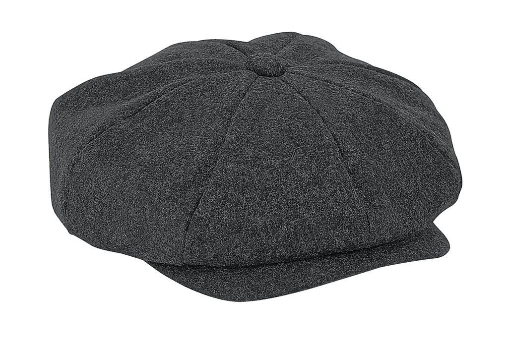 Boina de lana Melton  Charcoal Marl 