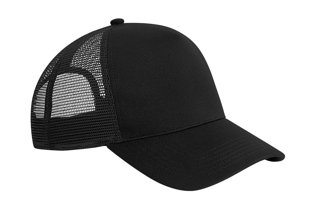 Gorra Trucker Microknit Black