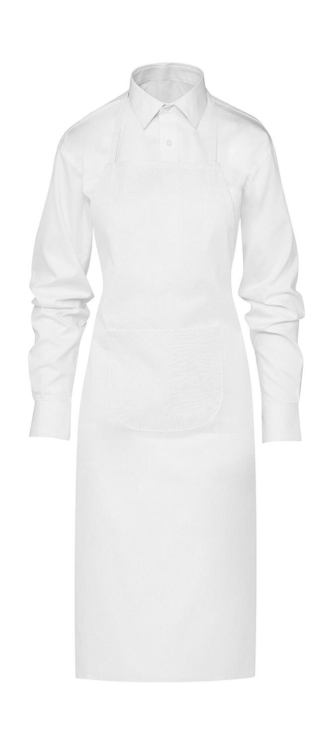 Delantal BUDAPEST con bolsillo White