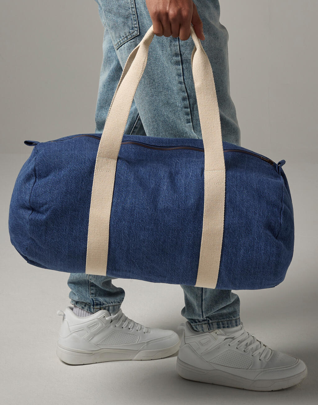 Bolsa cilíndrica Denim