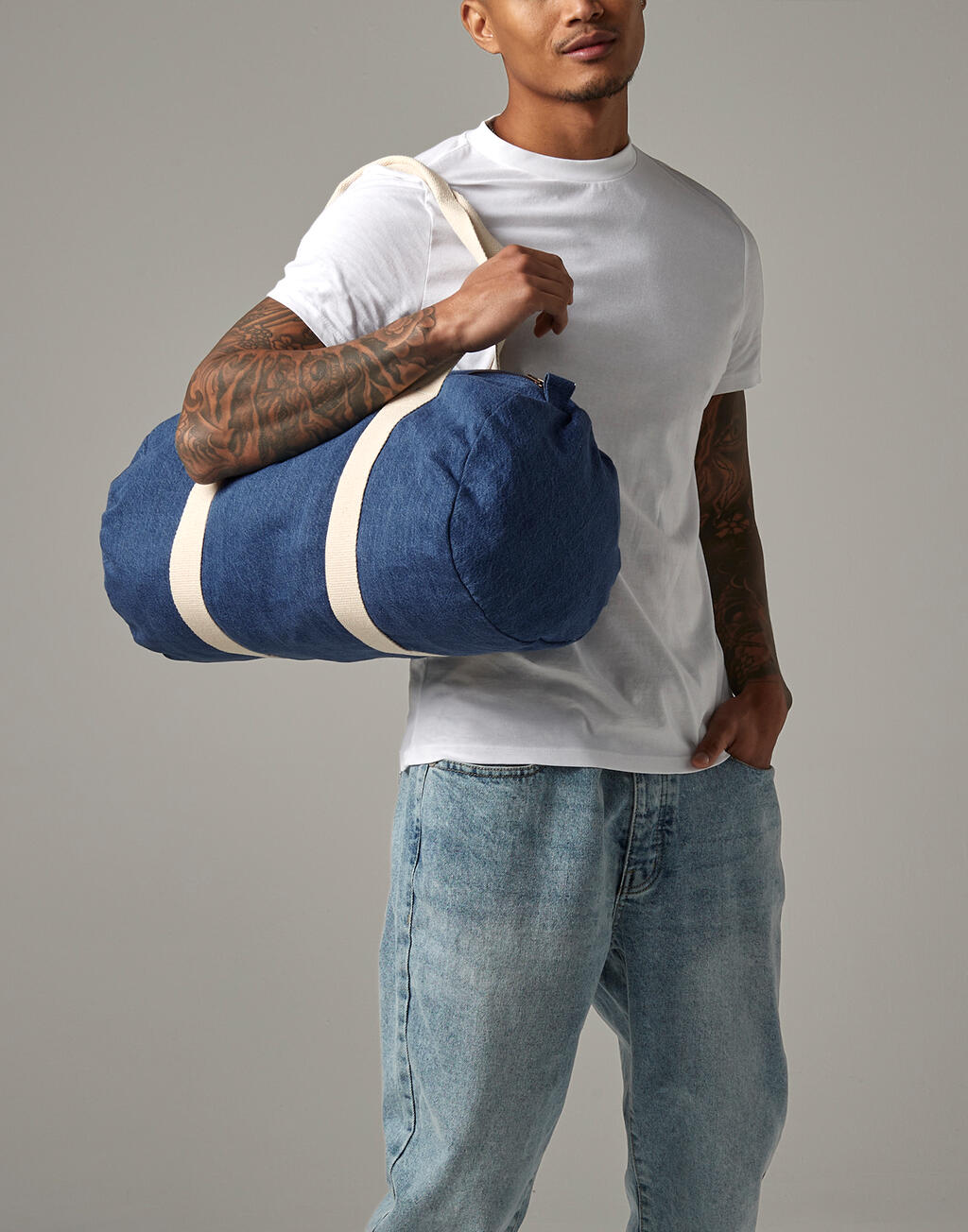  Bag Base Bolsa cilíndrica Denimotro