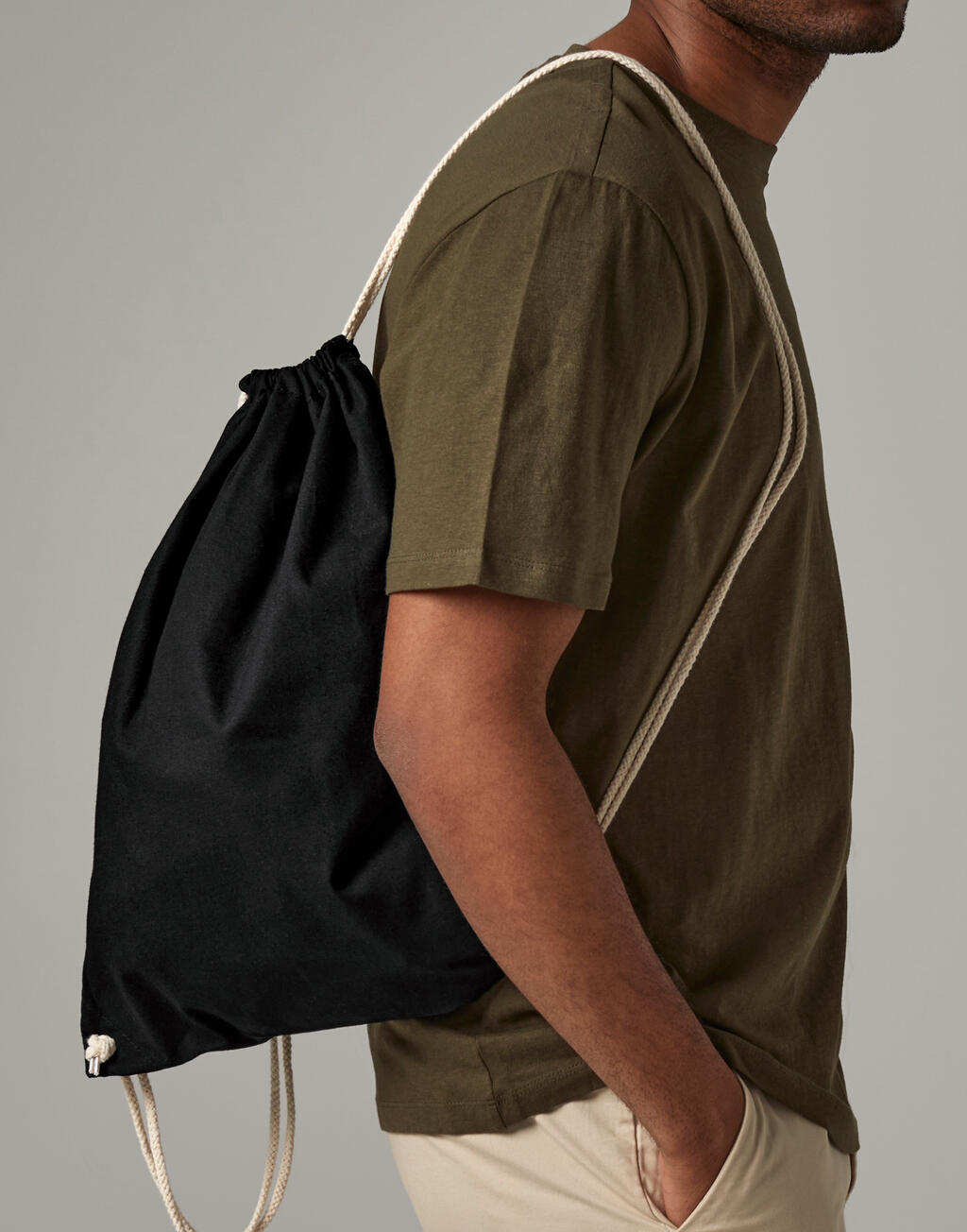 Bolsa de cuerdas algodón reciclada