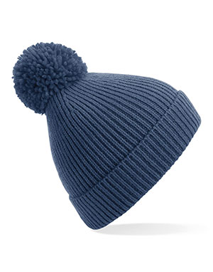 Beechfield Gorro canalé con pompón