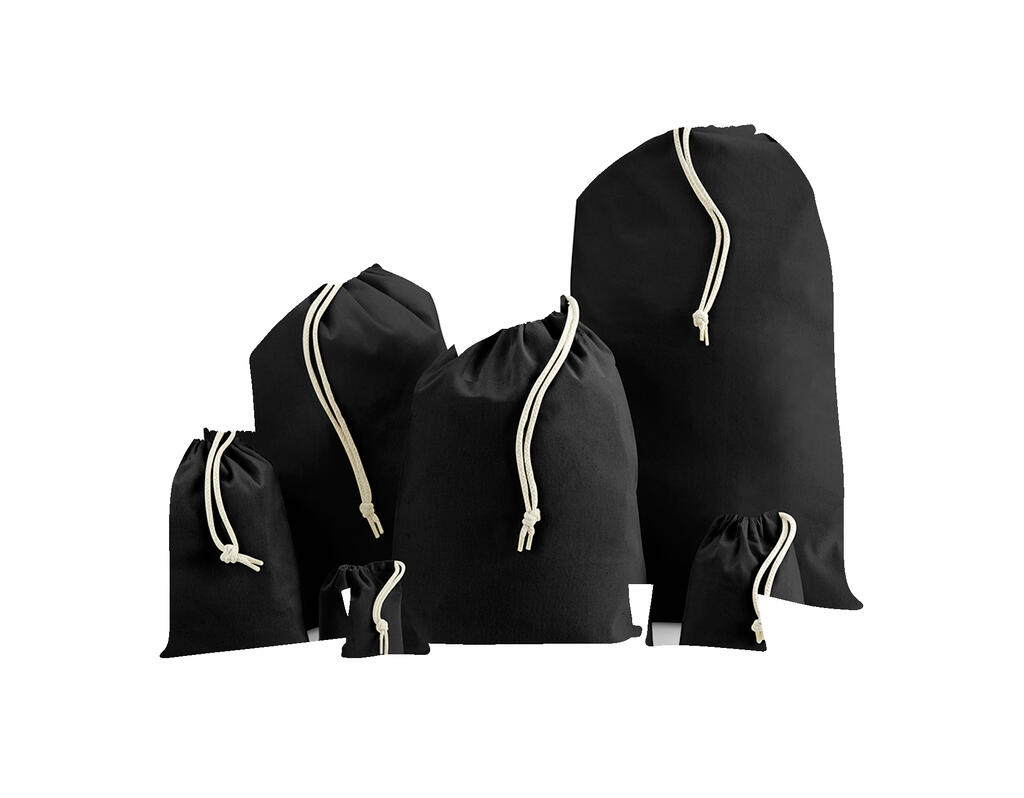 Bolsas de accesorios algodón reciclado Black