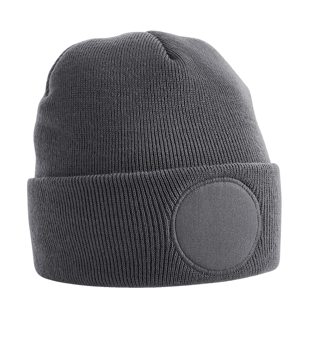 Gorro con parche redondo  Graphite Grey