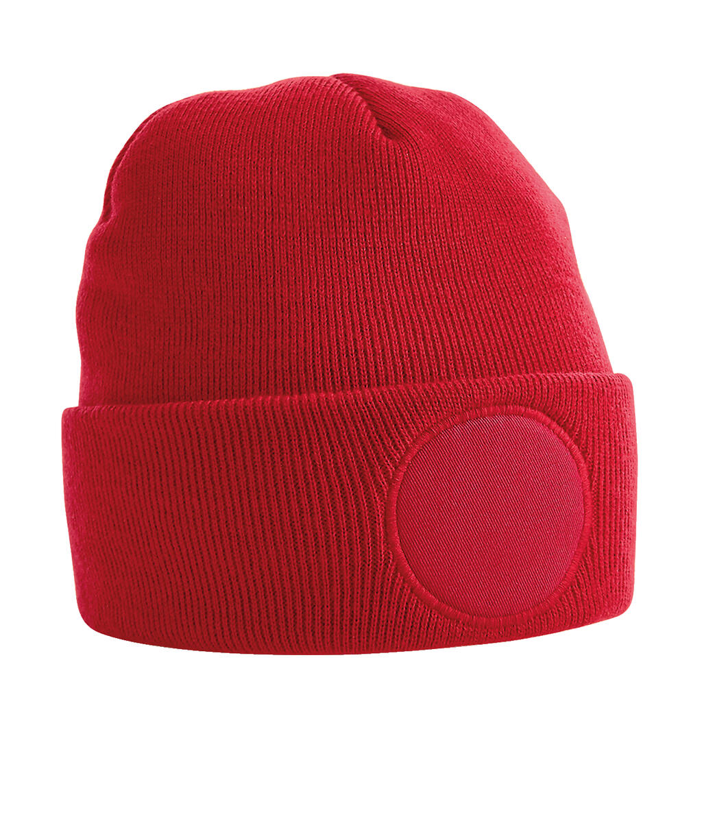 Gorro con parche redondo  Classic Red