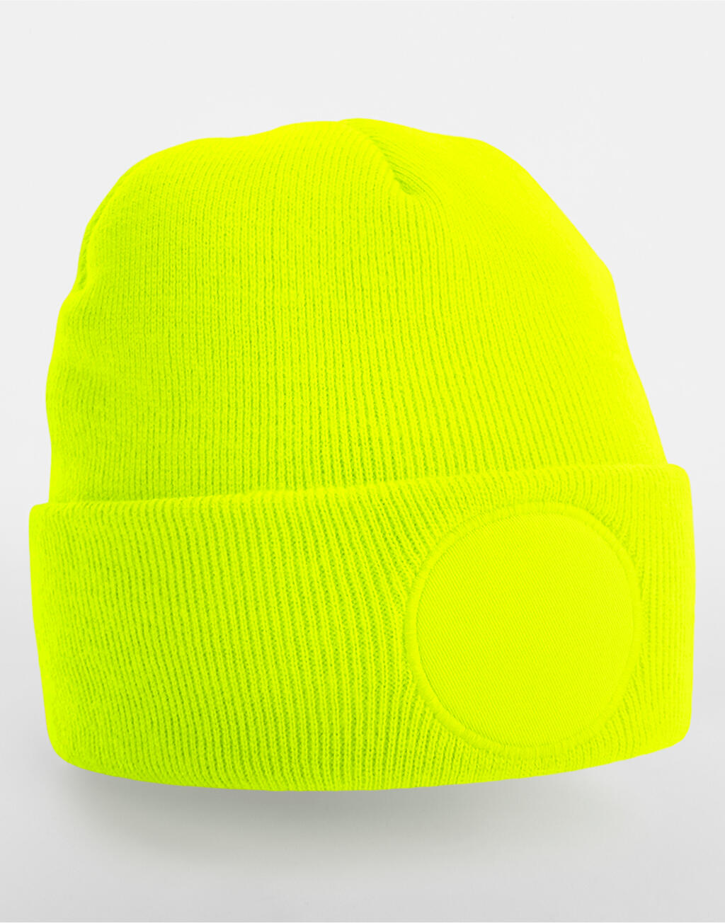 Gorro con parche redondo  Fluorescent Yellow