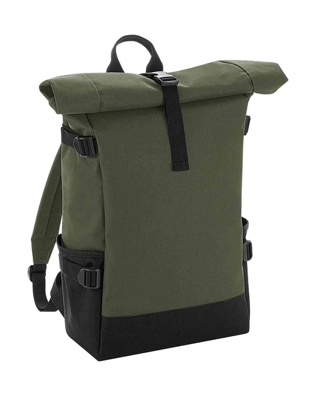 Mochila Roll-Top Block Olive Green/Black