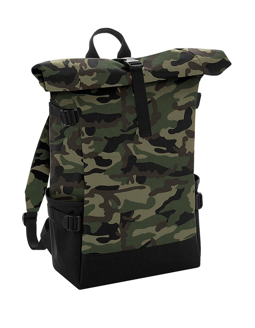 Mochila Roll-Top Block Jungle Camo/Black