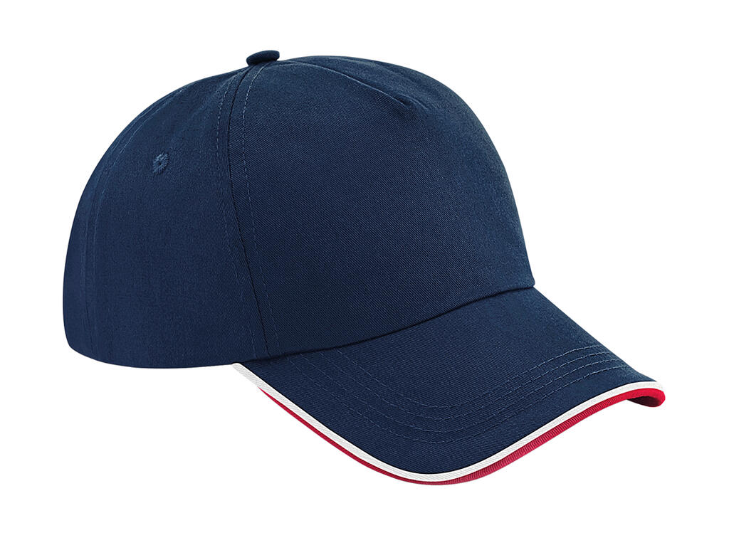 Gorra Authentic Piped Peak 5 paneles French Navy/Classic Red/White