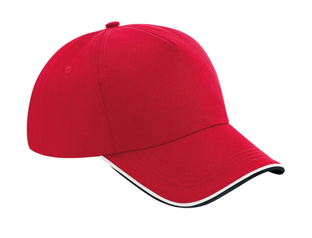 Gorra Authentic Piped Peak 5 paneles Classic Red/Black/White