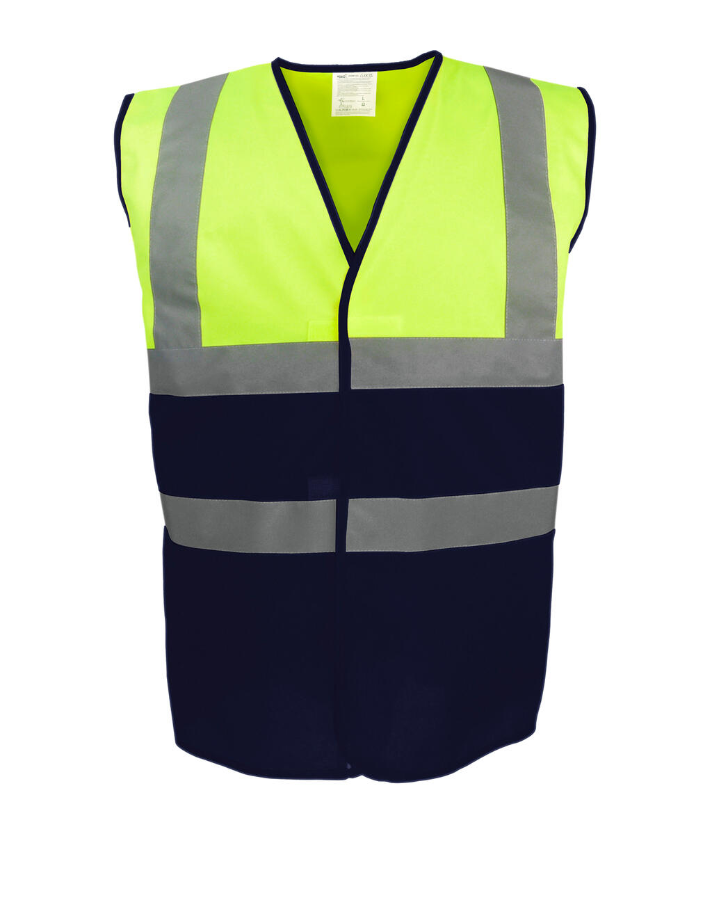 Chaleco Hi-Vis en Dos Tonos Fluo Yellow/Navy