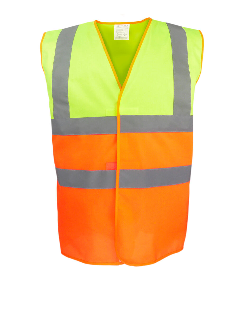 Chaleco Hi-Vis en Dos Tonos Fluo Yellow/Fluo Orange