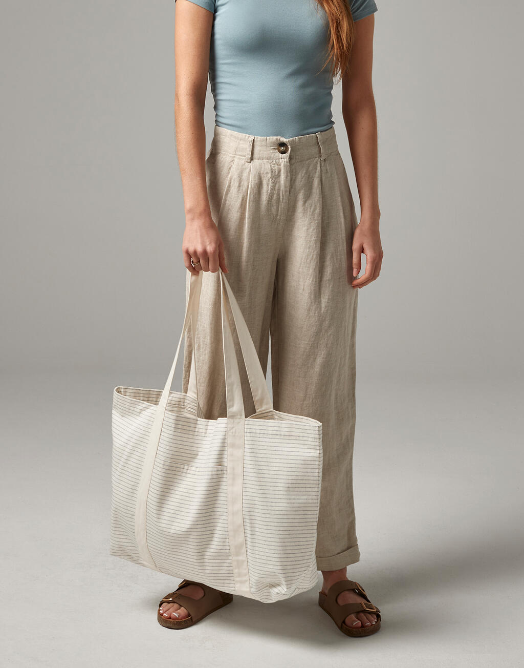  Westford Mill Bolsa de rayas de algodón orgánicootro