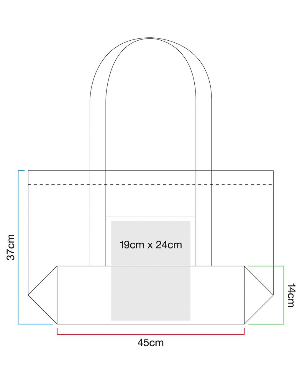  Westford Mill Bolsa de rayas de algodón orgánicootro