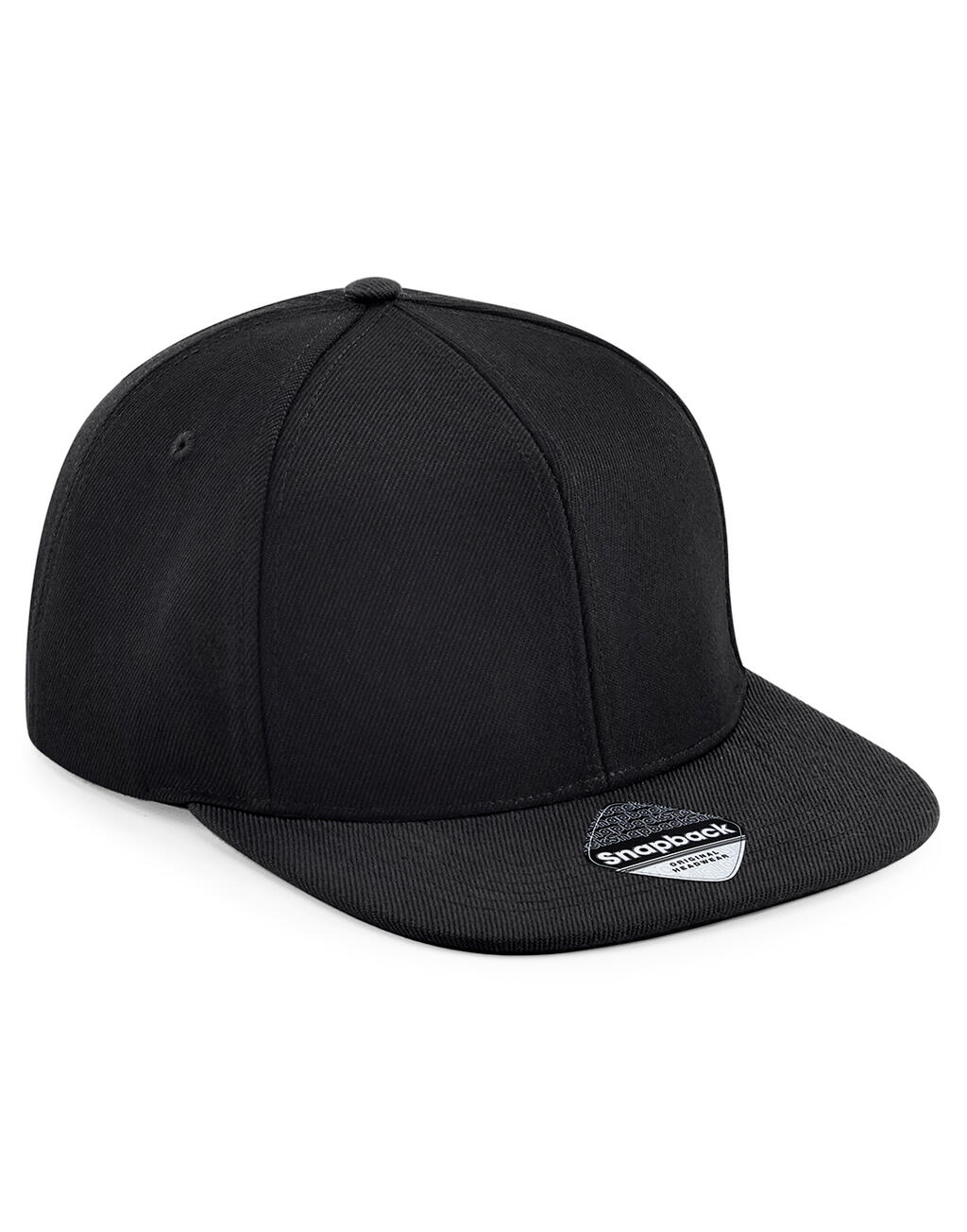 Gorra Original Flat Peak Snapback 6 paneles Black/Black