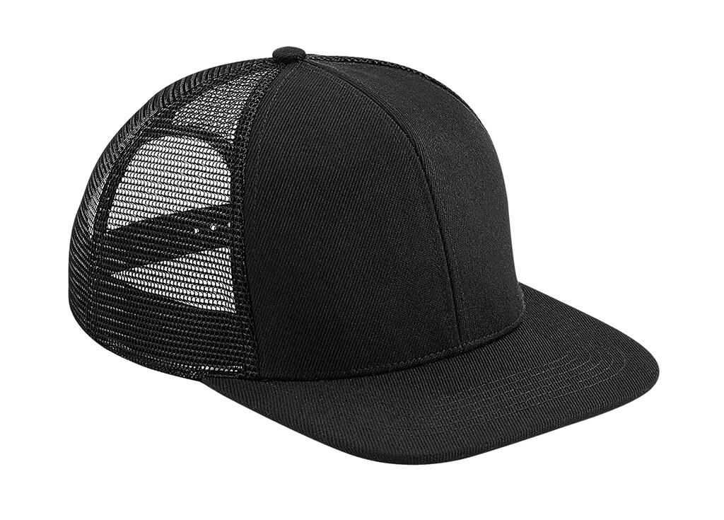 Gorra Original Flat Peak Trucker 6 paneles Black/Black