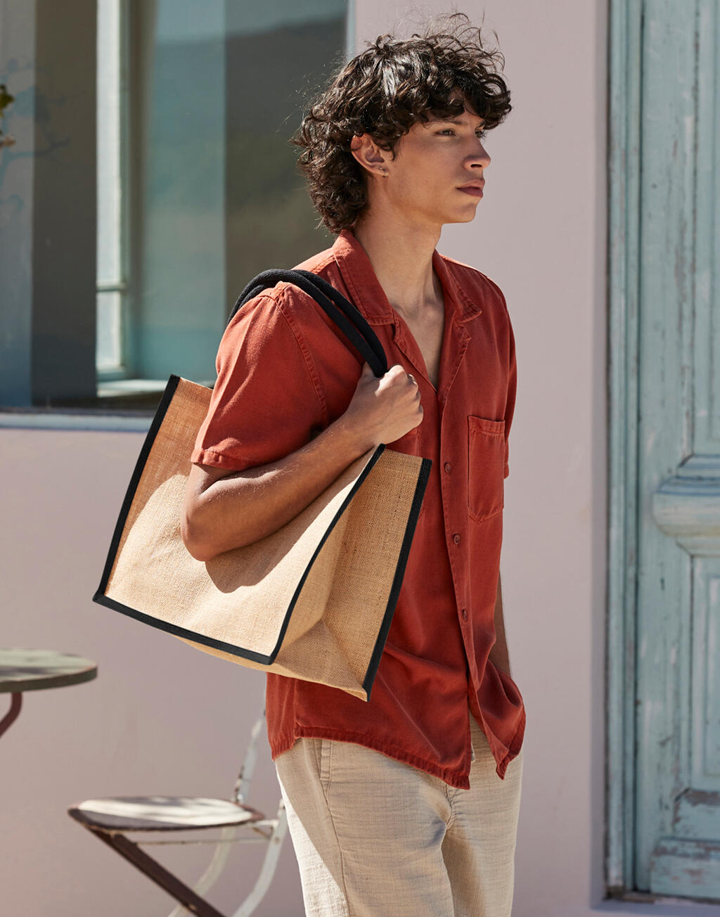 Westford Mill Bolsa Shopper Classic de yute natural almidonadootro
