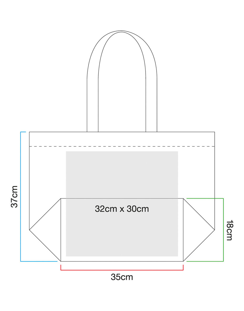  Westford Mill Bolsa Shopper Classic de yute natural almidonadootro